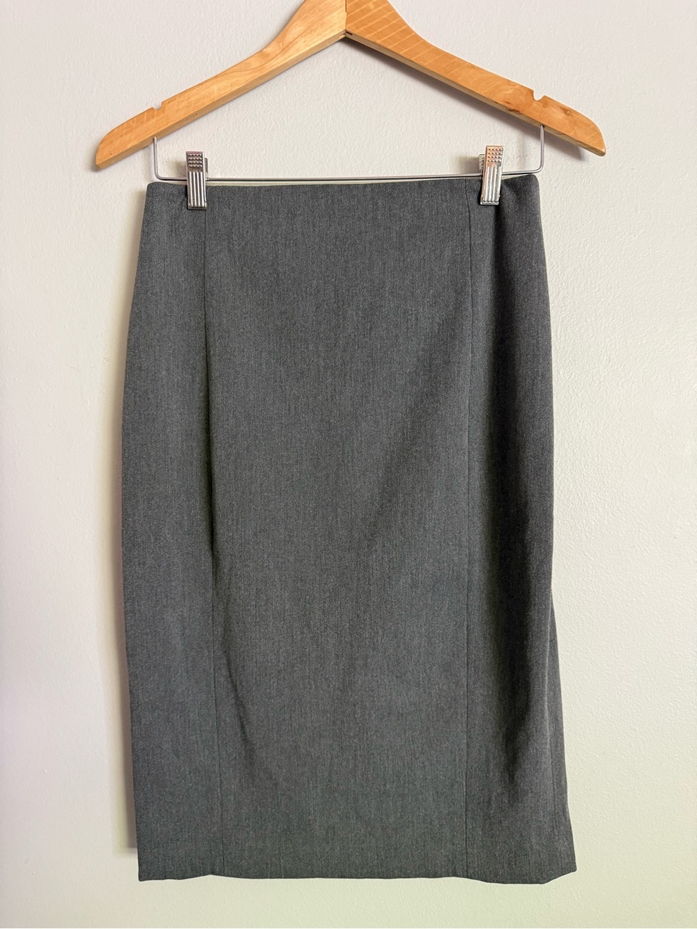 Express Charcoal Gray Pencil Skirt